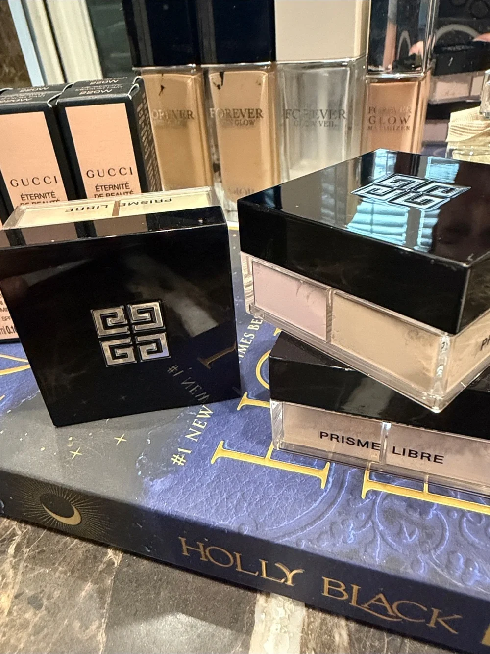 Pipeline Mimosa Givenchy Black Prisme Libre Powder Trio with Neutral Pan Shades